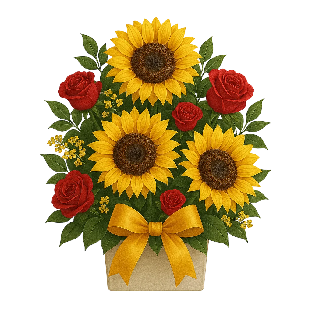 arreglos florales con girasoles