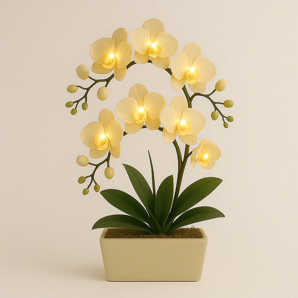 Arreglo LED con orquídeas Homeseasons
