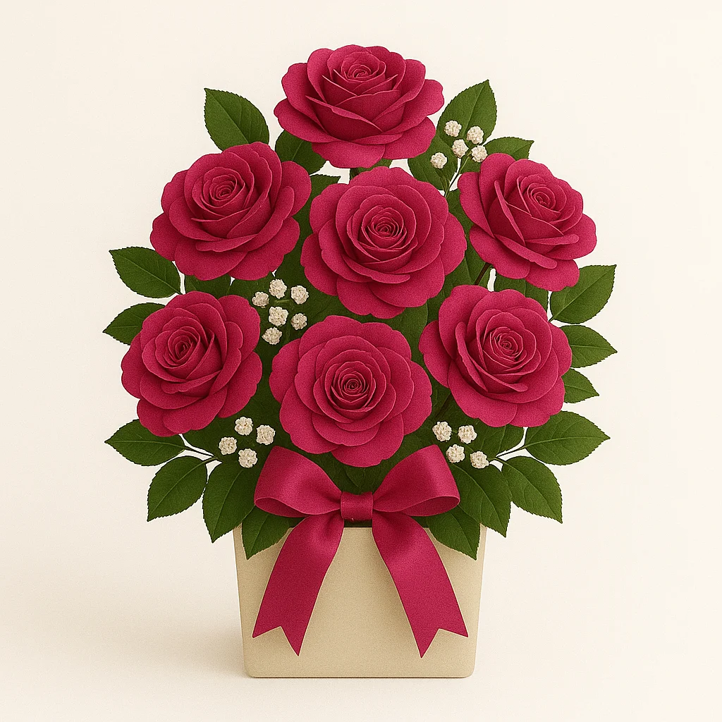 Arreglo Rosas Fucsia