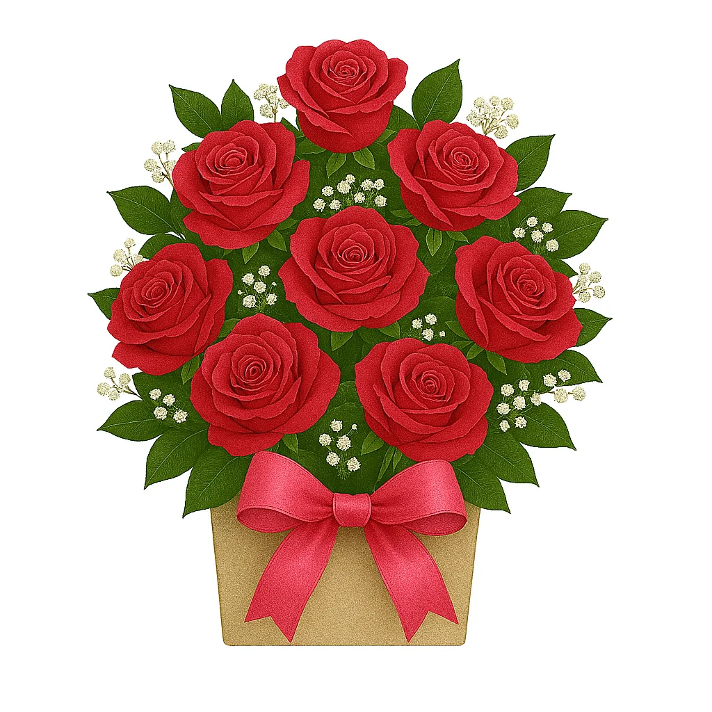 Arreglo floral Bouquet Rosas Rojas