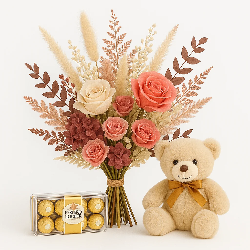 Ramo + Peluche o Chocolates