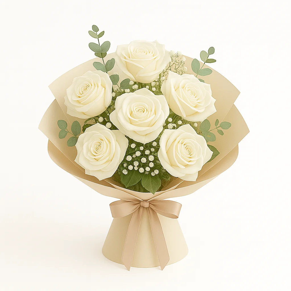 Ramo con Rosas Blancas