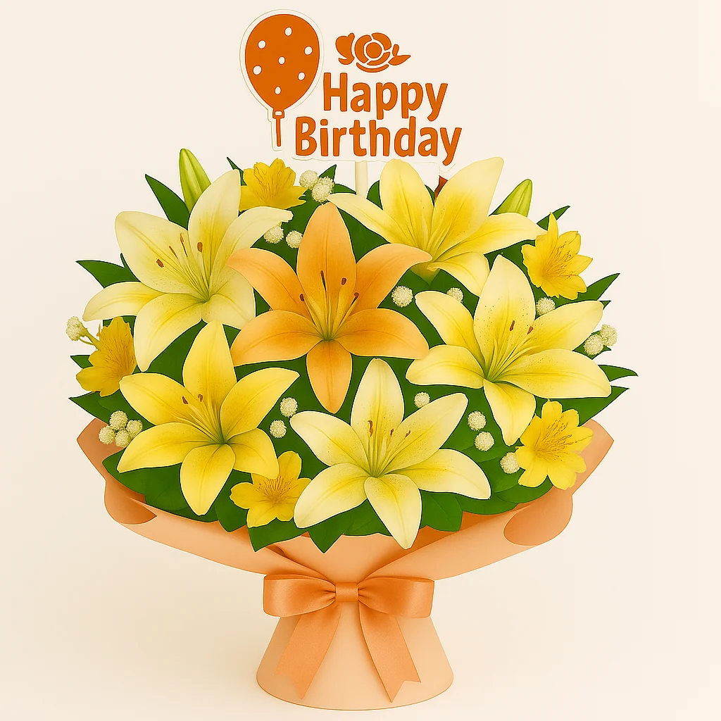 Ramo de flores de Lirios combinados