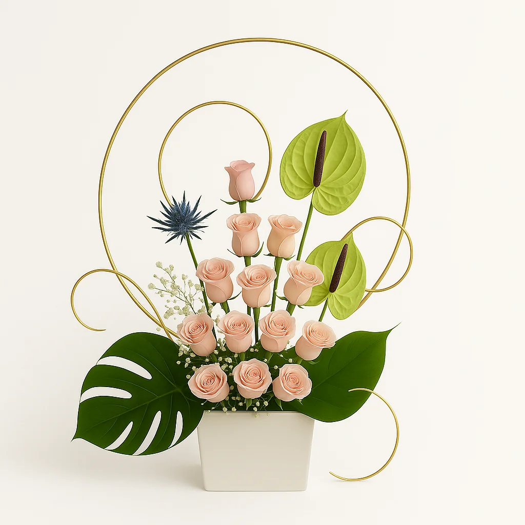 arreglo floral moderno