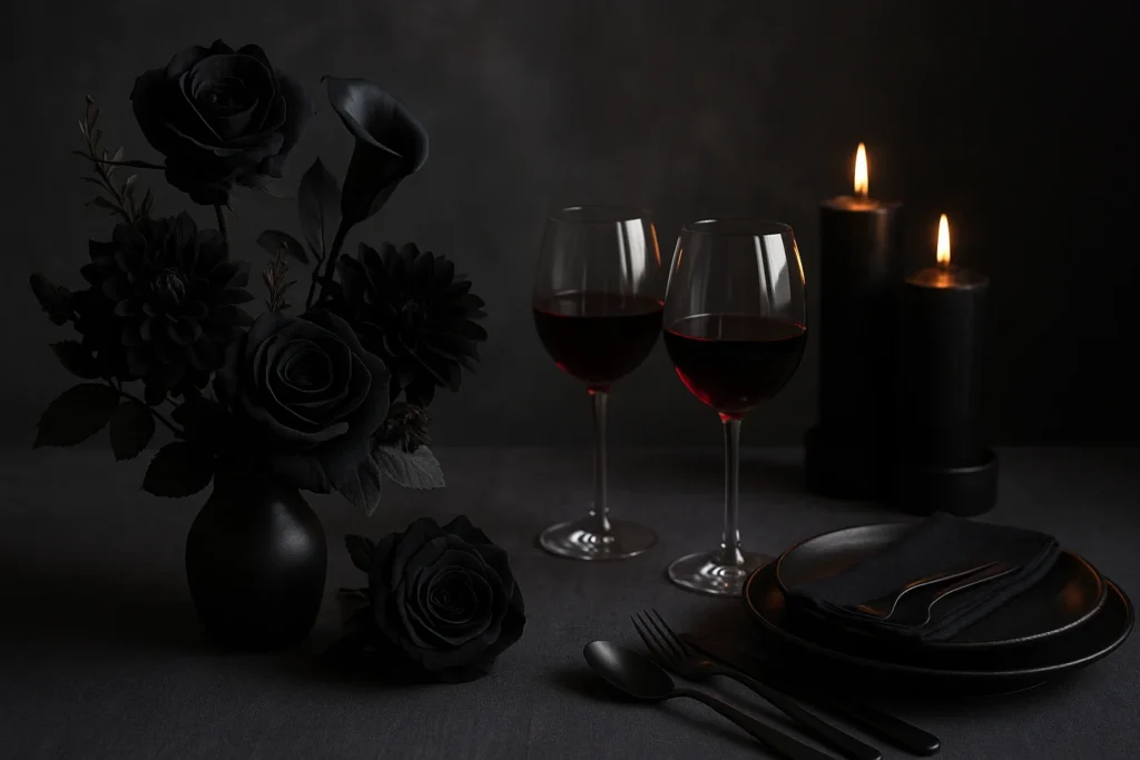 Aplicaciones prácticas para regalar o decorar con flores negras - Significado de las flores negras